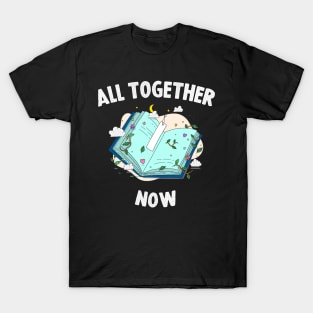 All Together Now Summer Reading Program 2023 Book Rainbow T-Shirt